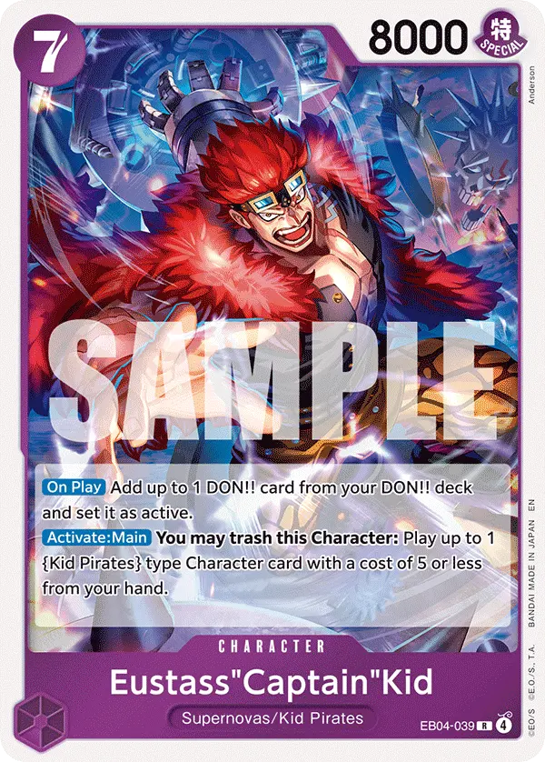 Eustass"Captain"Kid EB04-039 card