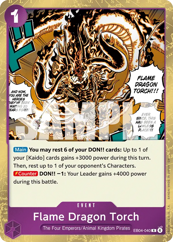 Flame Dragon Torch EB04-040 card