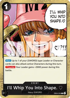 Carta I'll Whip You Into Shape. ♡ EB04-050