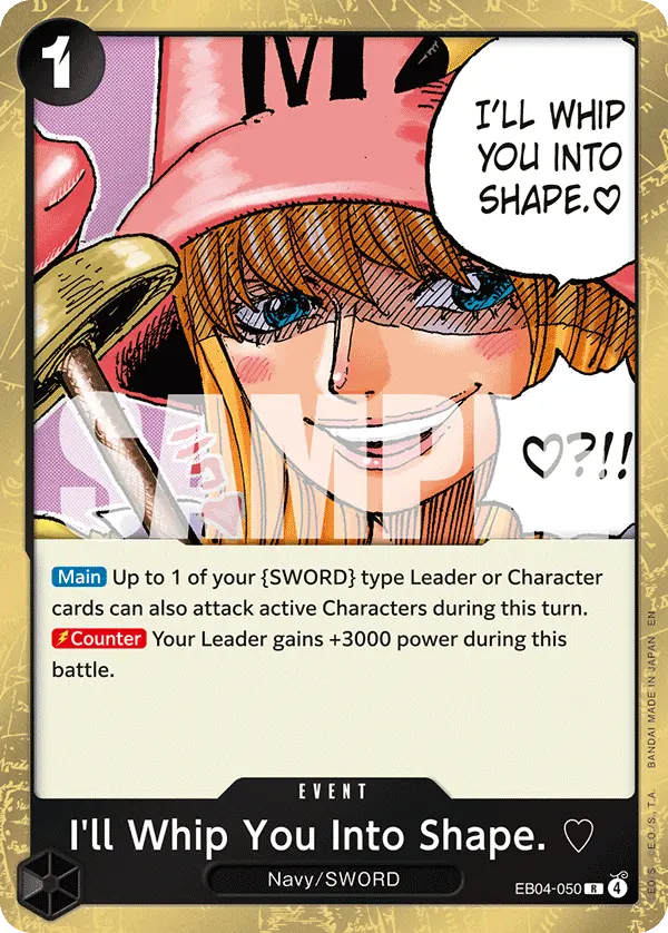 Carta I'll Whip You Into Shape. ♡ EB04-050