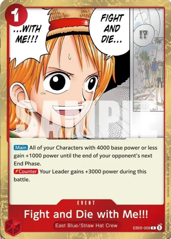 Fight and Die with Me!!! EB05-009 card