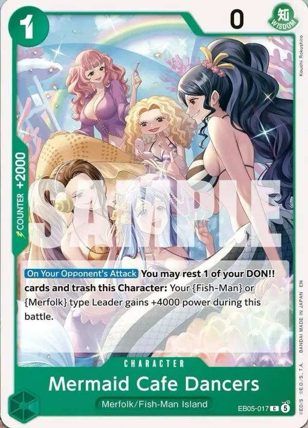 Mermaid Cafe Dancers EB05-017 card