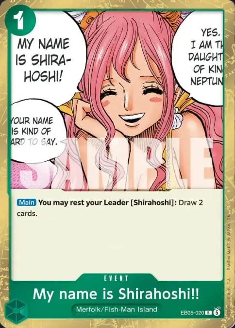 Carta My name is Shirahoshi!! EB05-020