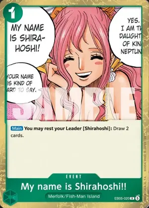 Carta My name is Shirahoshi!! EB05-020
