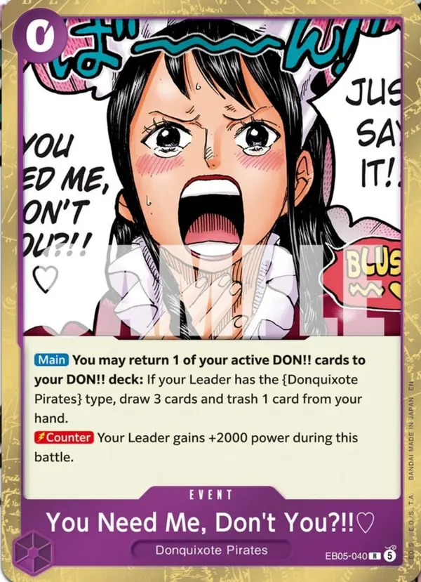Carta You Need Me, Don't You?!!♡ EB05-040