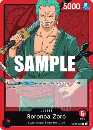 Carta Roronoa Zoro OP01-001