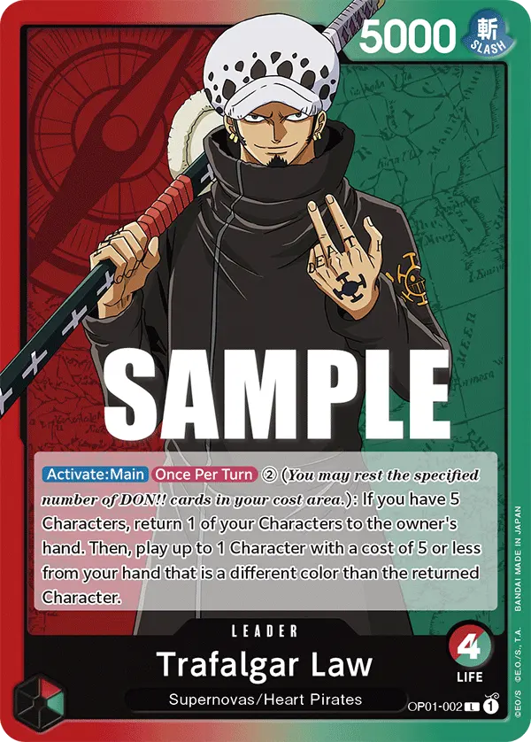 Carta Trafalgar Law OP01-002