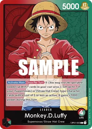 Carta Monkey.D.Luffy OP01-003