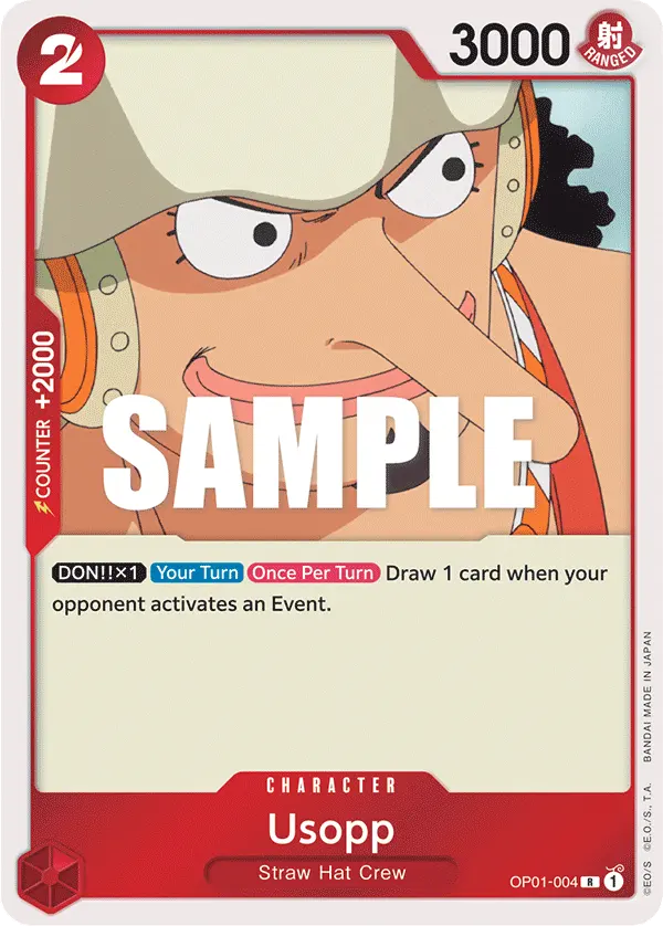 Usopp OP01-004 card