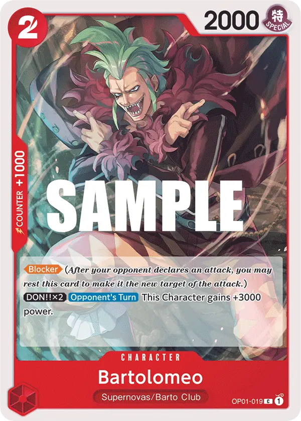 Carta Bartolomeo OP01-019