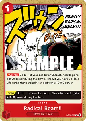 Carta Radical Beam!! OP01-029