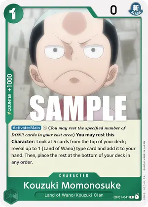 Carta Kouzuki Momonosuke OP01-041