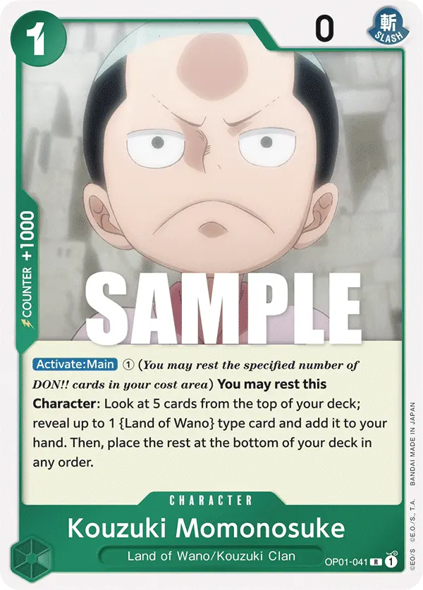 Carta Kouzuki Momonosuke OP01-041