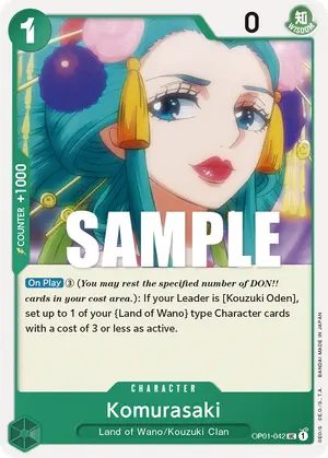 Carta Komurasaki OP01-042