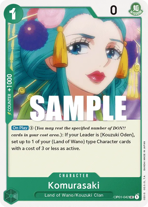 Carta Komurasaki OP01-042