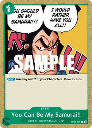 Carta You Can Be My Samurai!! OP01-055