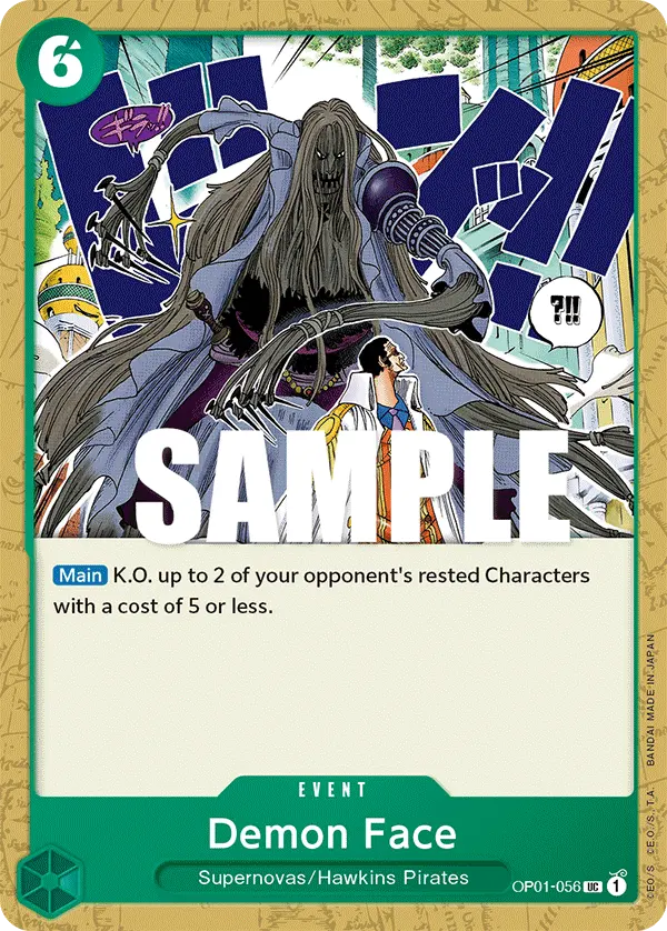 Demon Face OP01-056 card