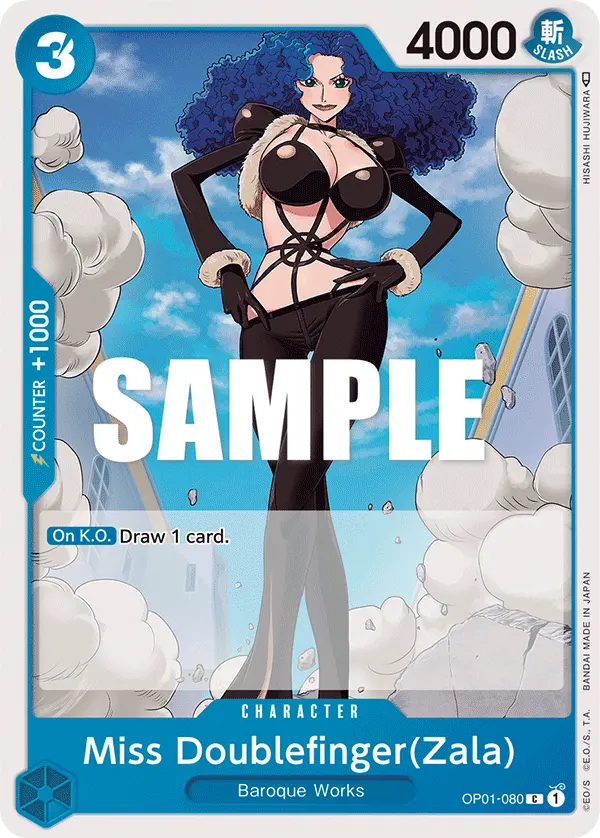 Carta Miss Doublefinger(Zala) OP01-080