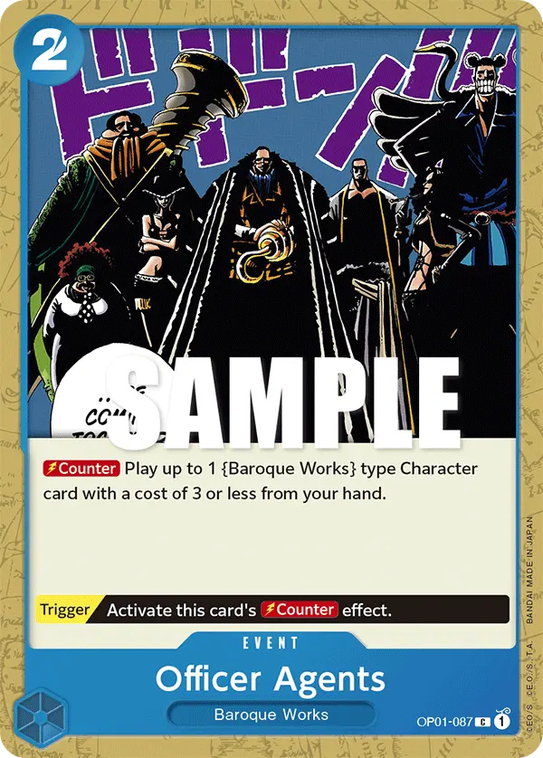 Carta Officer Agents OP01-087