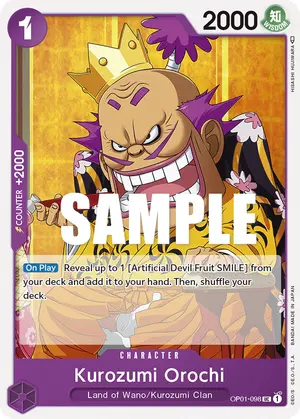 Carta Kurozumi Orochi OP01-098