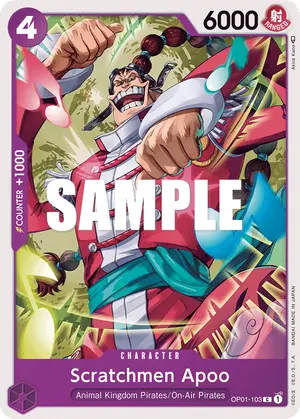 Carta Scratchmen Apoo OP01-103
