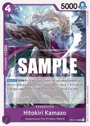 Carta Hitokiri Kamazo OP01-108