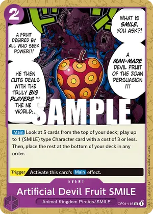 Carta Artificial Devil Fruit SMILE OP01-116