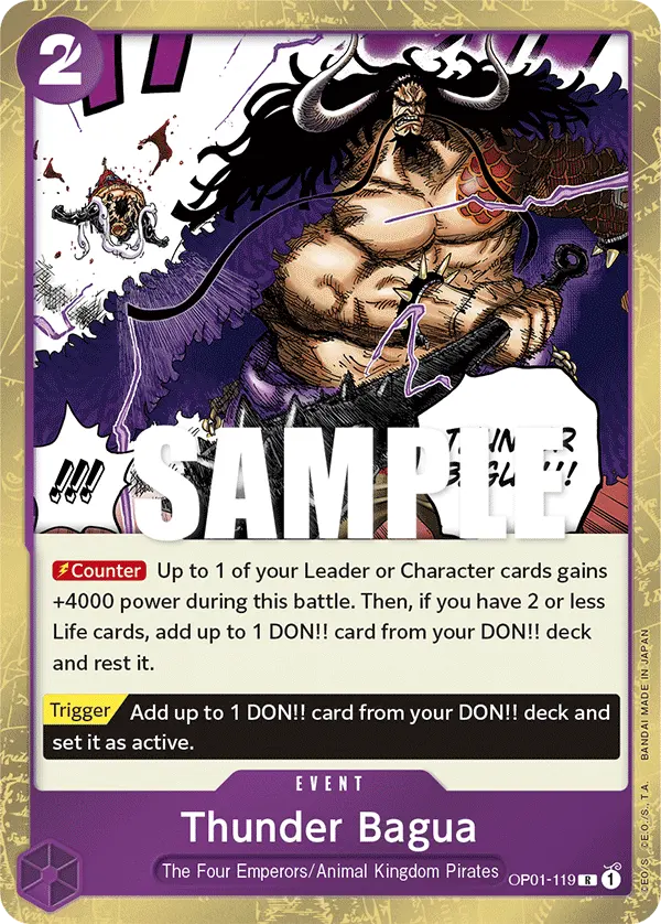 Carta Thunder Bagua OP01-119