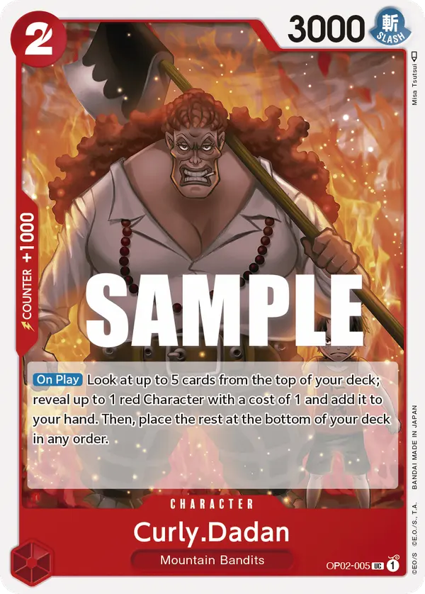 Carta Curly.Dadan OP02-005