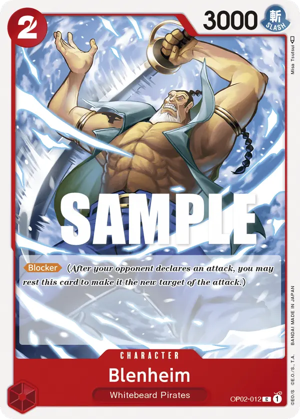 Carta Blenheim OP02-012
