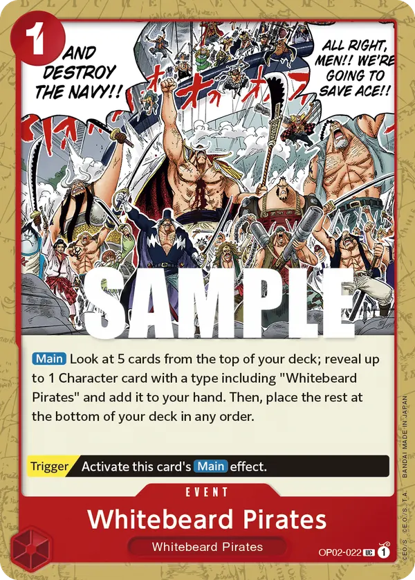 Carta Whitebeard Pirates OP02-022