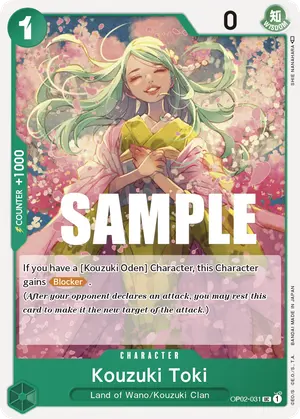 Carta Kouzuki Toki OP02-031