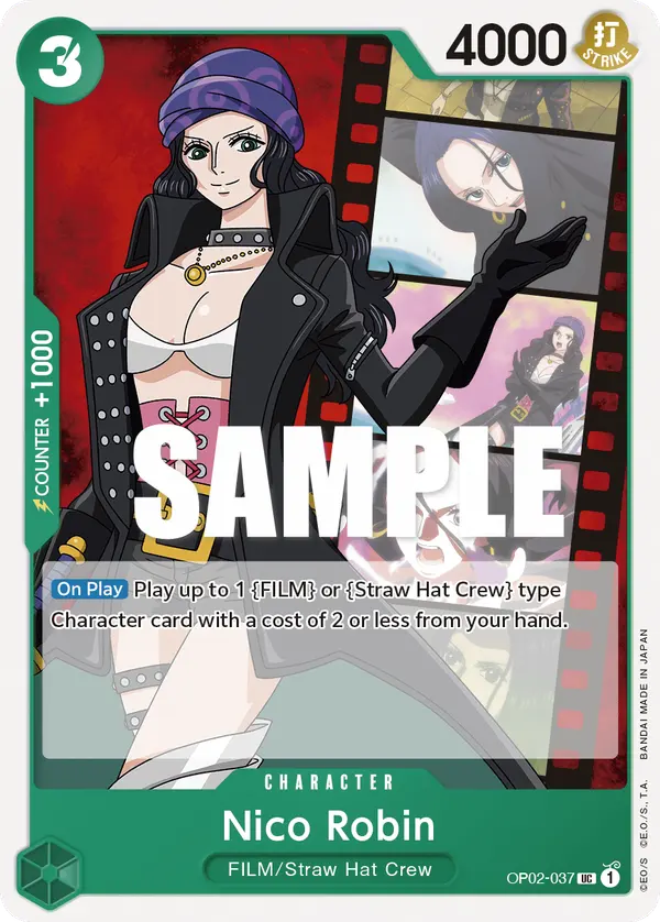 Nico Robin OP02-037 card