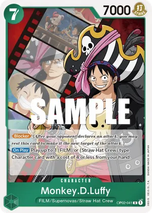 Carta Monkey.D.Luffy OP02-041