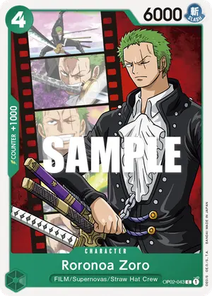 Carta Roronoa Zoro OP02-043