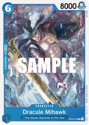 Carta Dracule Mihawk OP02-055