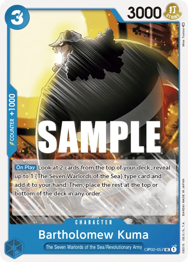Bartholomew Kuma OP02-057 card