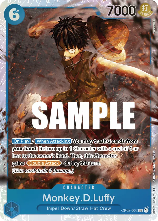 Carta Monkey.D.Luffy OP02-062
