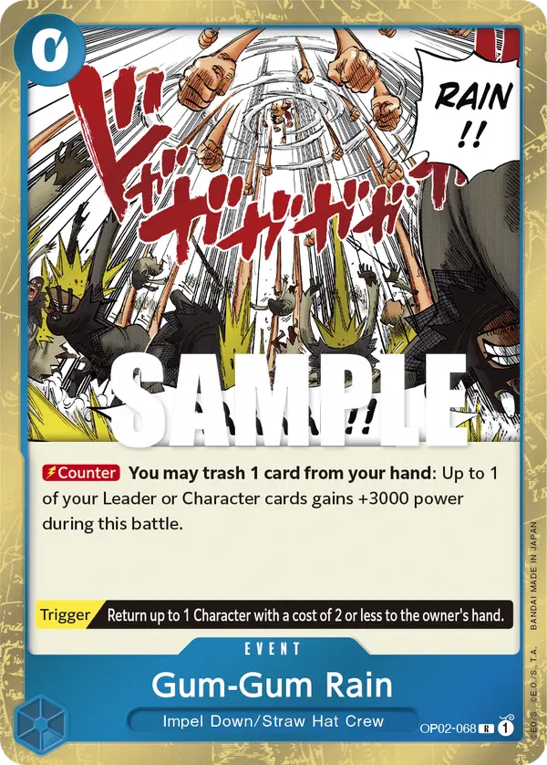 Carta Gum-Gum Rain OP02-068