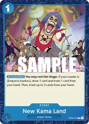 Carta New Kama Land OP02-070