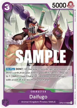 Carta Daifugo OP02-078