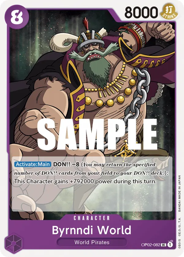 Carta Byrnndi World OP02-082