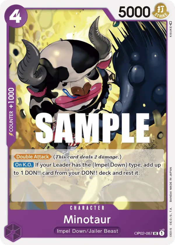 Carta Minotaur OP02-087