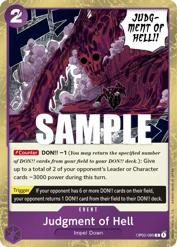 Carta Judgment of Hell OP02-089
