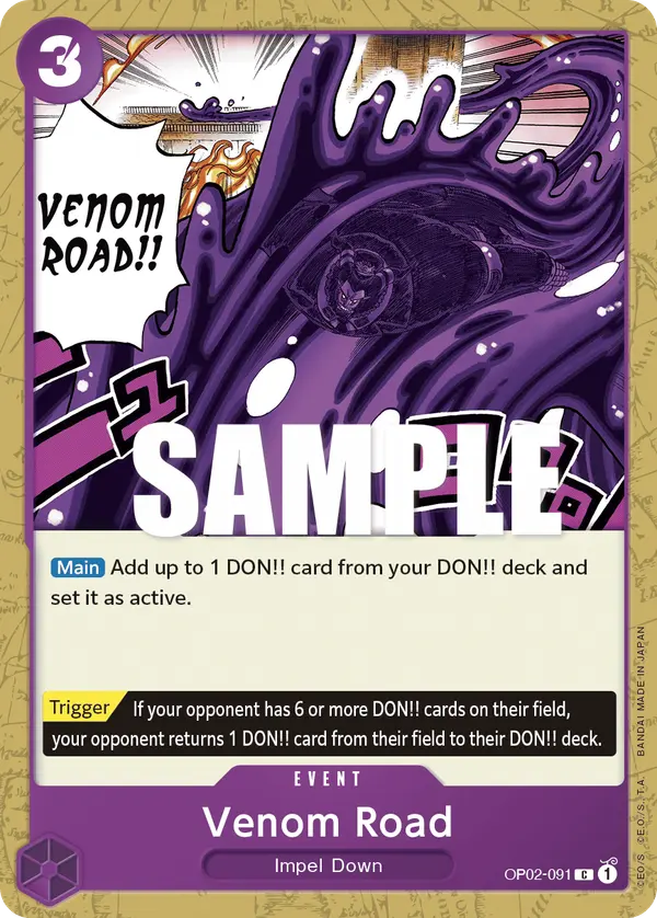 Venom Road OP02-091 card