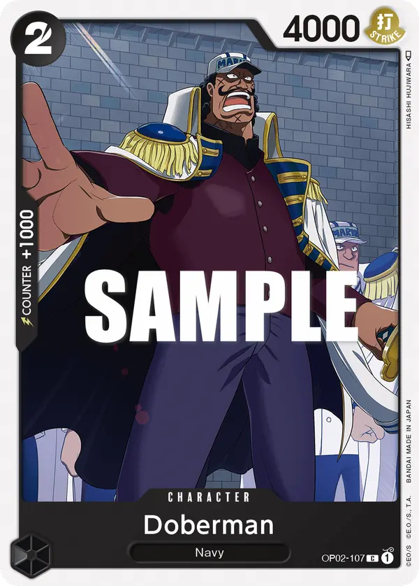 Carta Doberman OP02-107