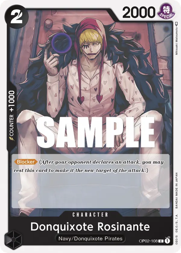 Carta Donquixote Rosinante OP02-108