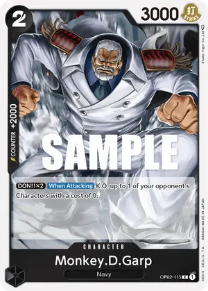Carta Monkey.D.Garp OP02-115
