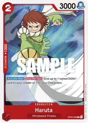Carta Haruta OP03-009