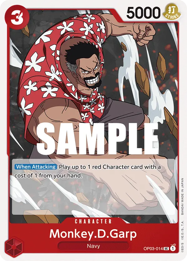 Carta Monkey.D.Garp OP03-014